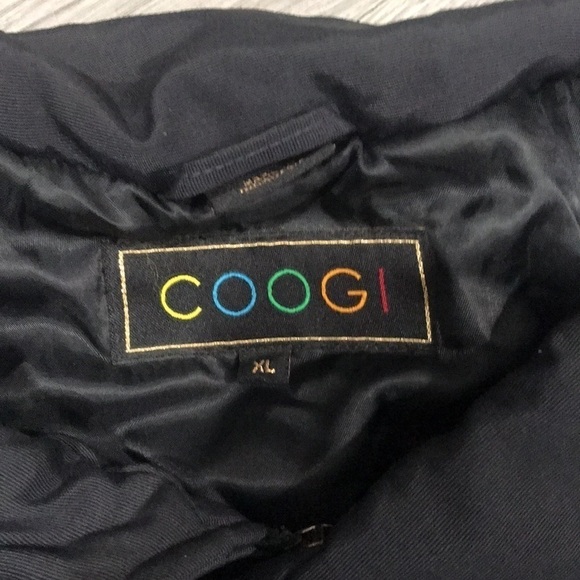 Coogi Black Size XL Military Style Embroidered Winter Jacket - Picture 6 of 16